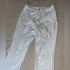 Adidas x Ivy Park White Latex Pants Skinny Leg